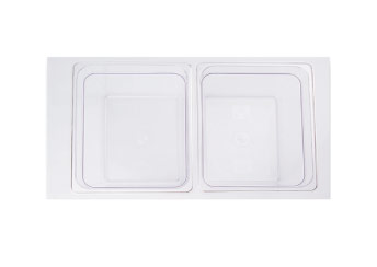 Perfect Poly Carbonate Polypropyene Food Pans
256 � 196 � 15 mm Lid with Handle / Notch