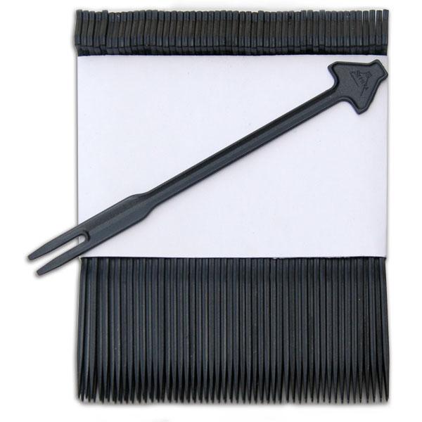 Plastic Fondue Skewers (Black) (1,000 pc box)
