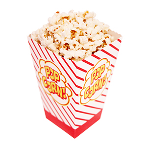 Open-Top Popcorn Boxes - 500 x 2 oz